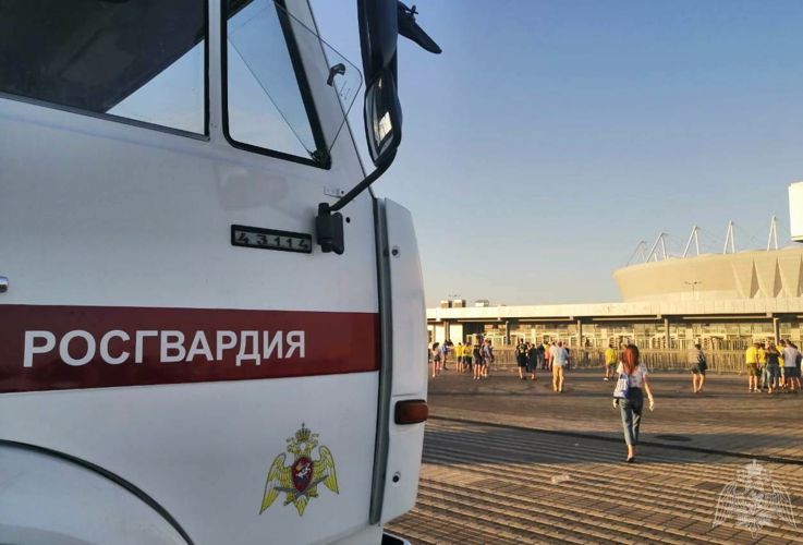 Росгвардия обеспечила правопорядок во время матча Российской Премьер-Лиги в Ростове-на-Дону