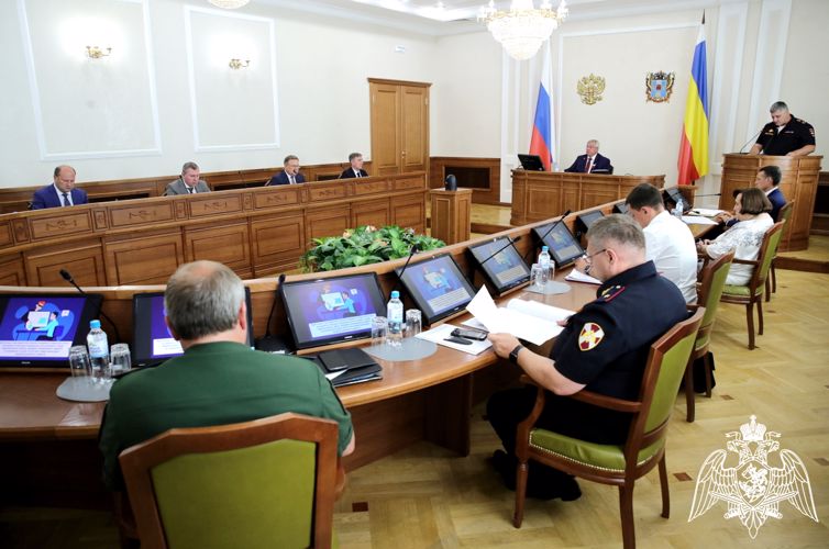 С участием Росгвардии состоялось заседание правительства Ростовской области 