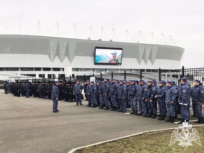 В Ростове-на-Дону росгвардейцы обеспечили безопасность футбольного матча