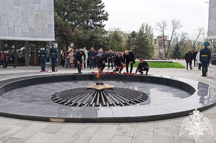 Всероссийскую акцию «Марафон Победы» поддержали росгвардейцы донского региона