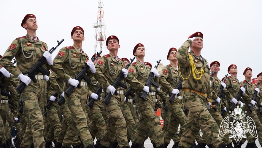 При участии Росгвардии состоялся Парад Победы в Ростове-на-Дону