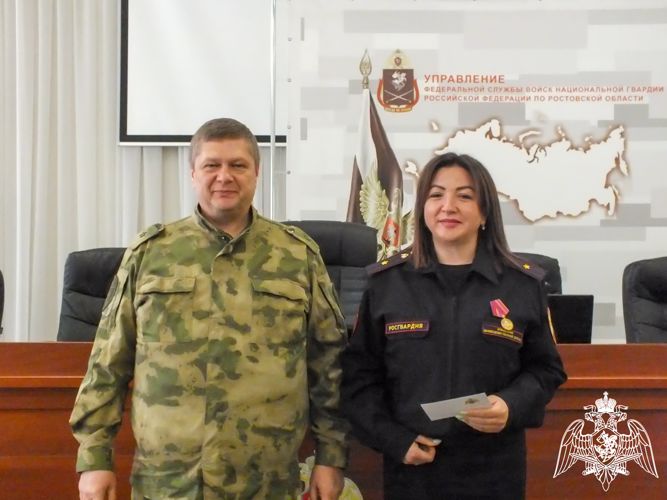 В Ростове-на-Дону росгвардейцы провели торжественное мероприятие в честь Дня Победы 