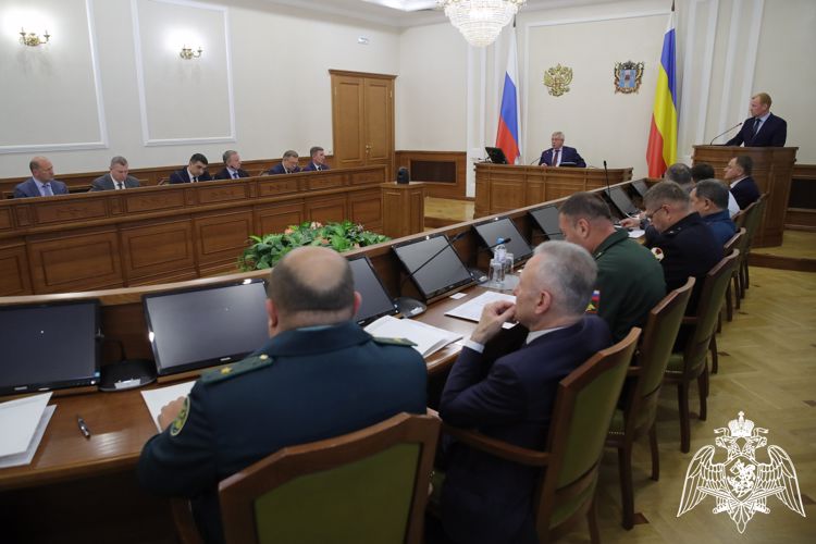 При участии Росгвардии состоялось заседание оперативного штаба Ростовской области