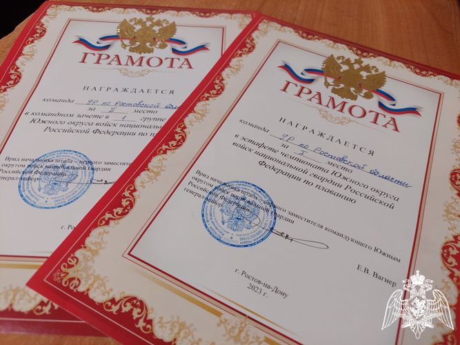 Чемпионат по плаванию проведён в Южном округе войск национальной гвардии Российской Федерации
