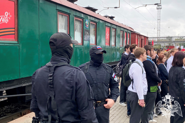 Встреча «Поезда Победы» состоялась в Ростове-на-Дону при участии Росгвардии