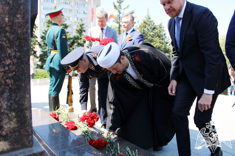 Представитель Росгвардии принял участие в памятном мероприятии в канун 79-ой годовщины со Дня Победы