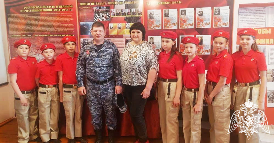 Тематические мероприятия, посвященные Дню Победы, провели росгвардейцы в Ростовской области