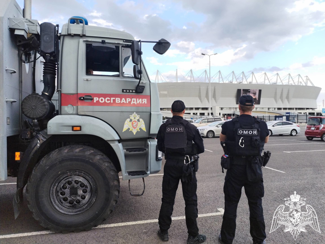 Охрану правопорядка во время футбольного матча Кубка России обеспечила Росгвардия в Ростове-на-Дону