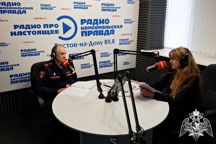 В преддверии профессионального праздника представитель вневедомственной охраны Росгвардии стал гостем регионального радио