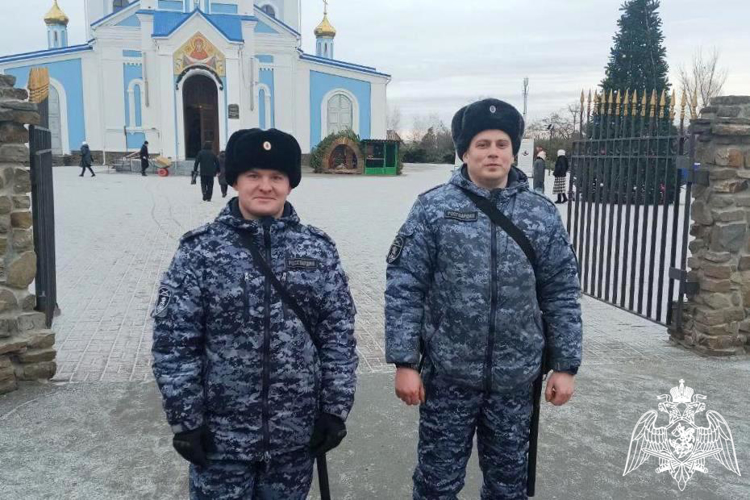 Росгвардия обеспечила охрану правопорядка в период празднования Рождества Христова на Дону