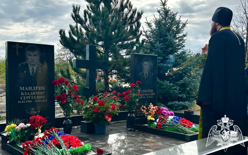 В Новочеркасске росгвардейцы отдали дань уважения памяти погибших сослуживцев