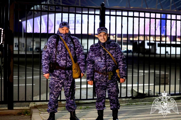 В Ростове-на-Дону матч РПЛ прошел под охраной Росгвардии