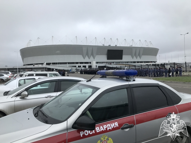  Безопасность футбольного матча РПЛ в Ростове-на-Дону обеспечила Росгвардия