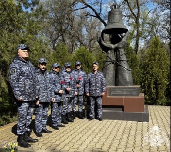 В Ростовской области росгвардейцы почтили память героев-ликвидаторов аварии на Чернобыльской АЭС